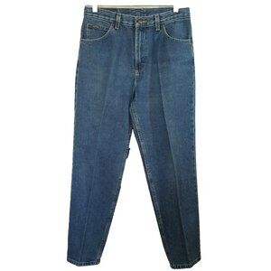 Lee Riders Jeans Womens 10P Medium Wash Denim Mom High Waist Relaxed Fit Vintage